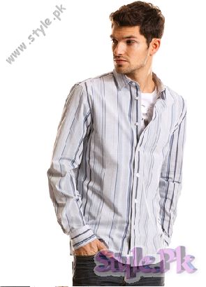 Shadow Stripe Shirt For Boys 