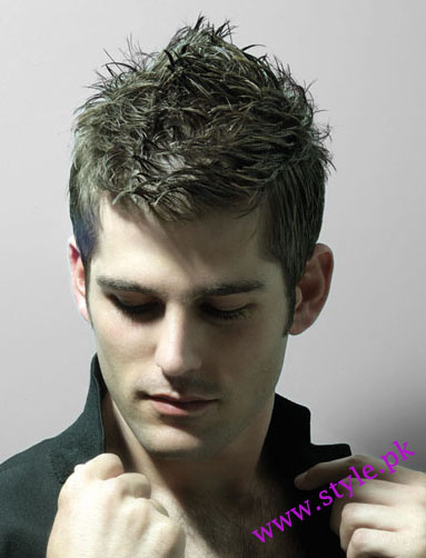 hairstyles for men with very short hair. men short and spiky hairstyle