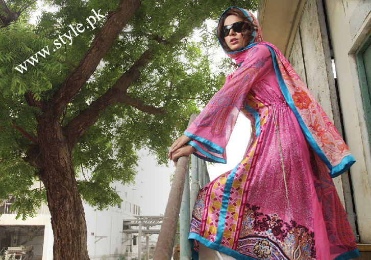 Latest collection of Magic voil by lakhany silk mills 