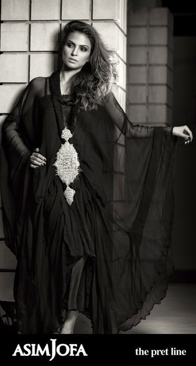 black dress from asif joffas collection for women 