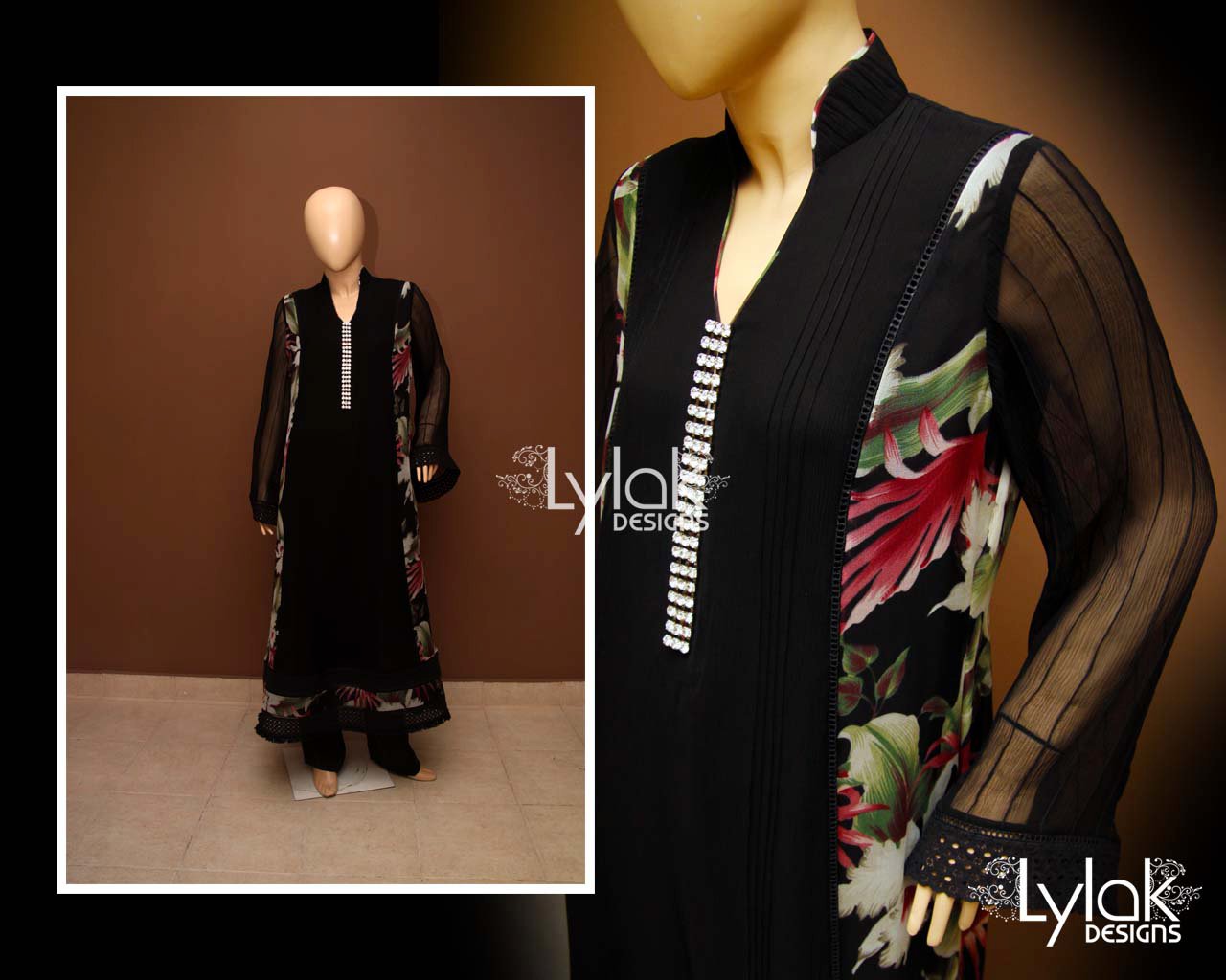 Black Long Shirt by Lylak Designs 008 