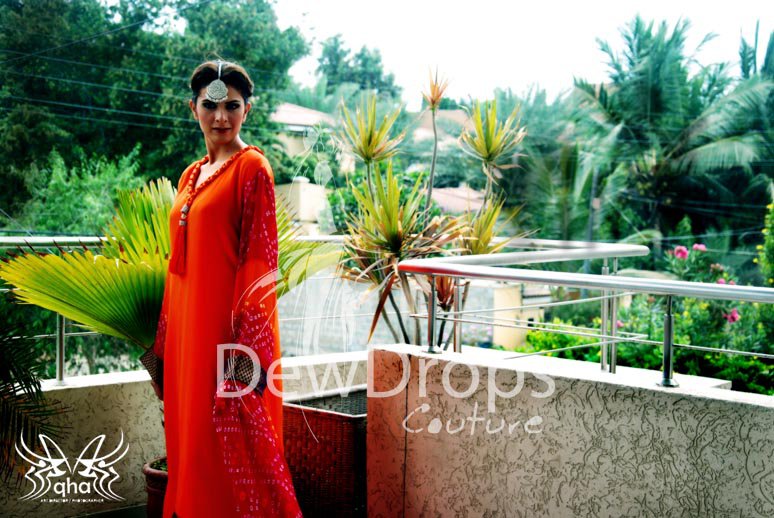 Orange Dress by Parkha Khan 005 