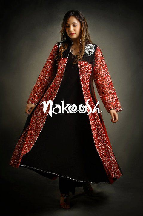 Pakistani coat fashion dresses for girls 
