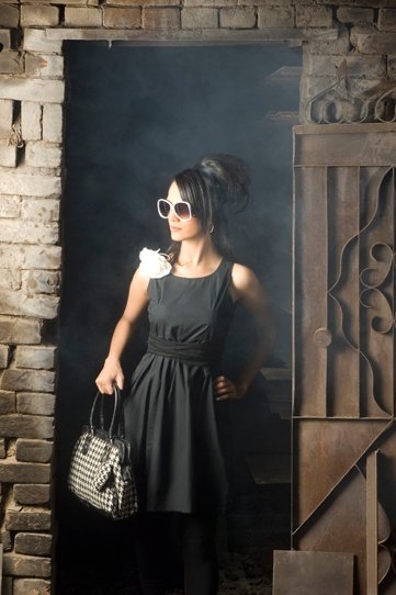 Back to Black Ladies Western Wear Collection by Nadia James S. Abidi 003 style.pk  