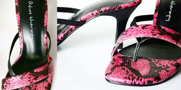 Pink Snake Heels at Shoe Therapy 008 