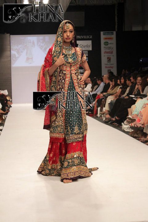 Latest Bridal Collection 2011 By Hina Khan 4 style.pk  