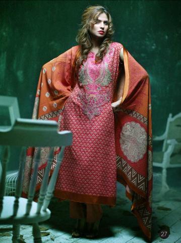 Lakhany Silk Mills LSM Gorgeous Wintery Collection 2011 2012 b 