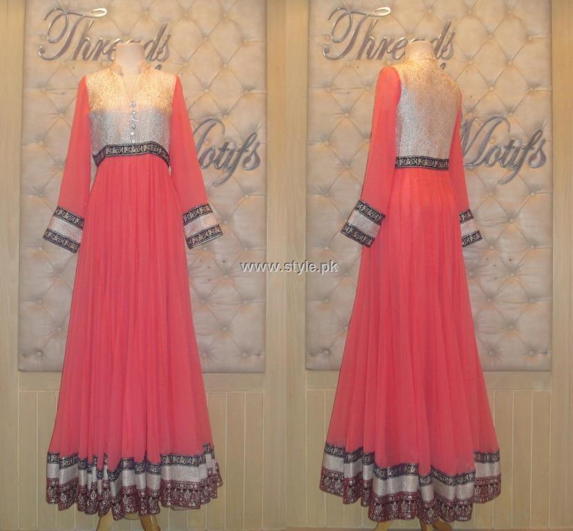 Threads and Motifs New Embroidered Dresses 2013 for Ladies