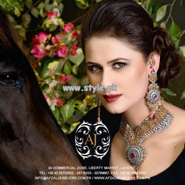 Afzal Jewelers Necklace Designs 2013 For Wedding