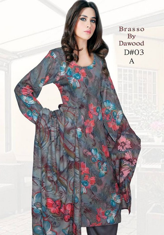 Dawood Textiles Winter Dresses 2013 For Women
