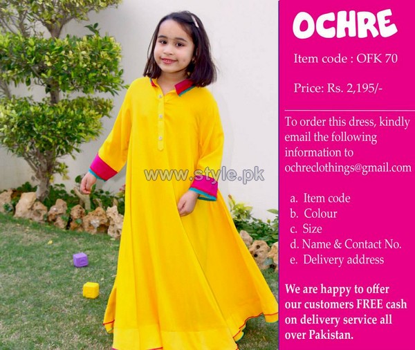 Ochre Clothing Winter Dresses 2014 For Kids 9 – Style.Pk
