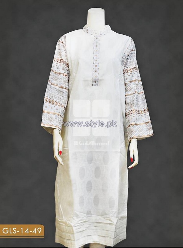 Gul Ahmed White Jacquard Dresses 2014 For Women 6 – Style.Pk