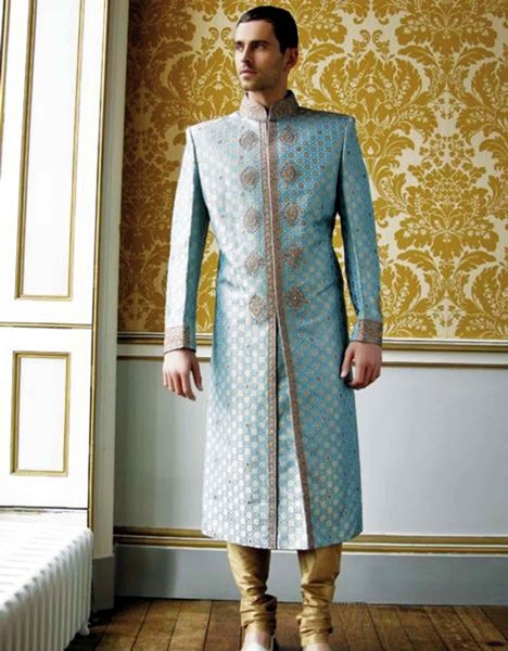 Pakistani Baraat Dresses For Boys 2015 005