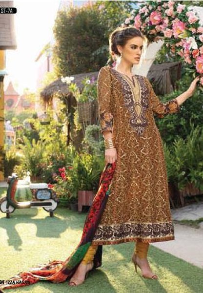Izza Hassan Silk Collection 2015 By Shariq Textiles