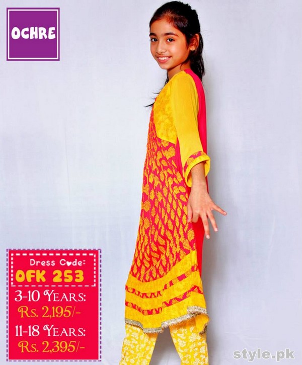 Ochre Clothing Eid Dresses 2015 For Kids 4 – Style.Pk