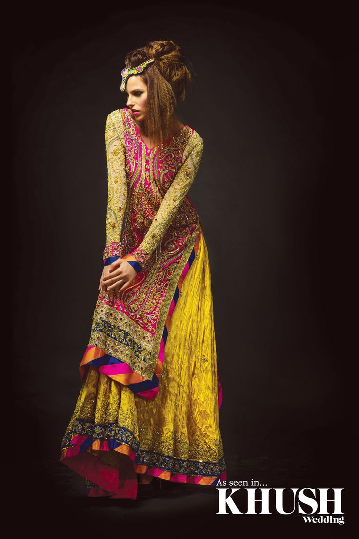 Mehndi Color Latest Bridal Dresses Collection