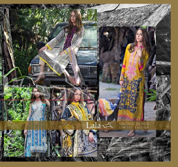 Lala Textiles Vintage Lawn Dresses 2016 For Women - Style.Pk