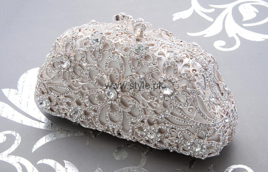 Latest Silver Bridal Clutches 2016 (9)