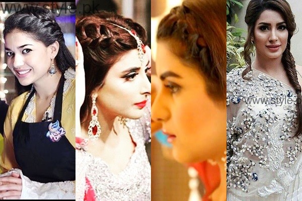Pakistani Actresses in Braids