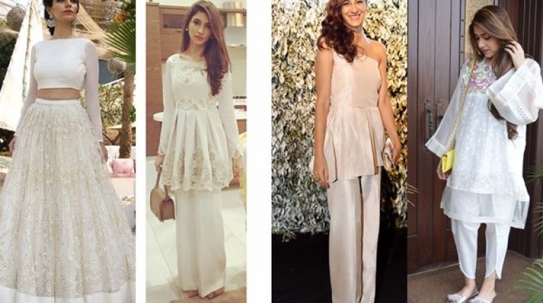 latest white dresses