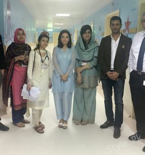 Armeena And Fesl Khan Visited SKMCH