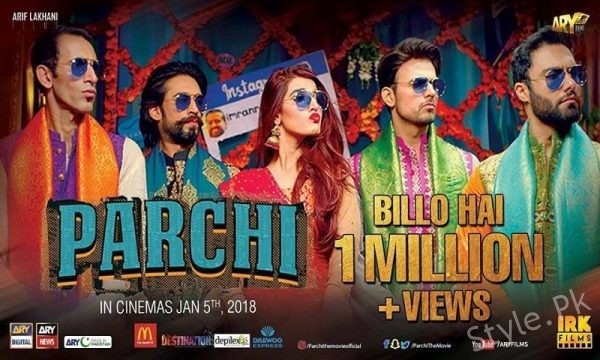 Billo Hai Song From Parchi Crosses A Million Views On Youtube- Says Osman Khalid Butt