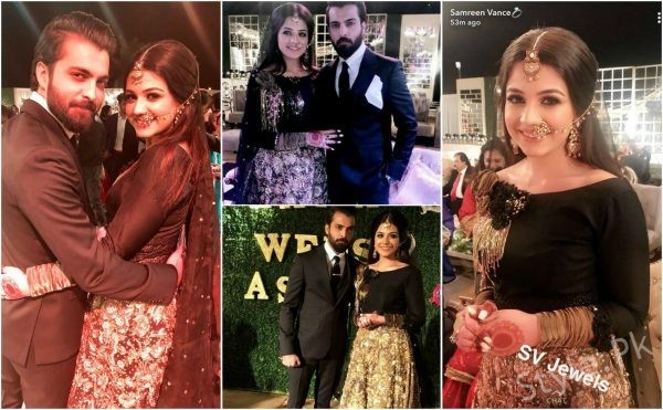Zara Noor Abbas And Asad Siddique Walima Pictures