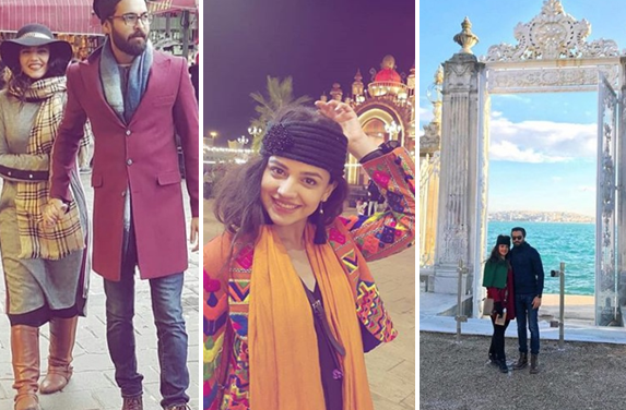 Zara Noor And Asad Siddiqui Enjoying Honeymoon Trip