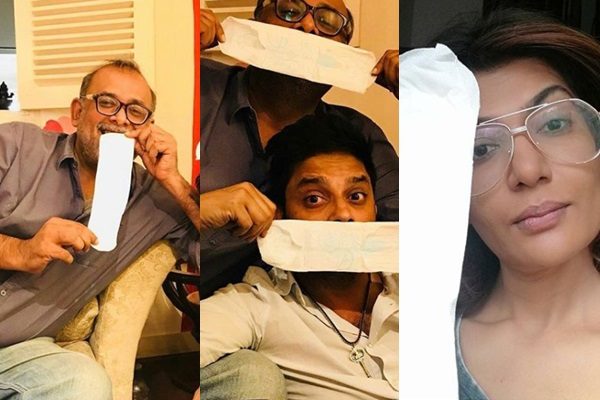 See Pakistani Celebrities are boldly taking pictures with sanitary pads