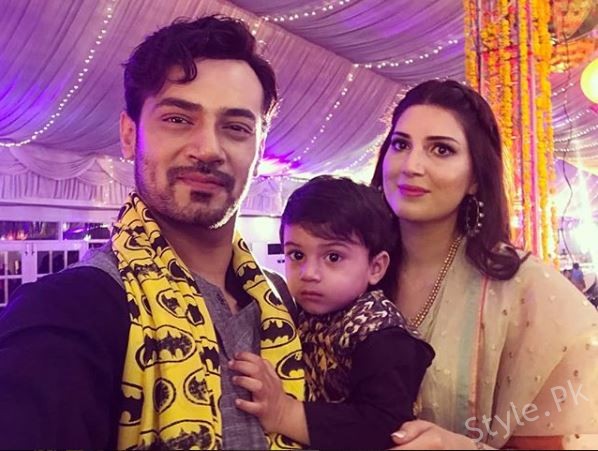 See Zahid Ahmed with his Wife and Son at a Wedding