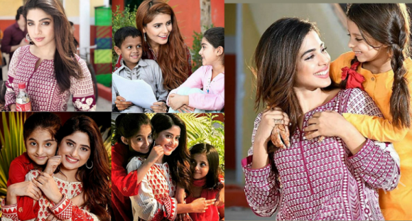 Famous Pakistani Celebrities With The Kids Of Edhi Home