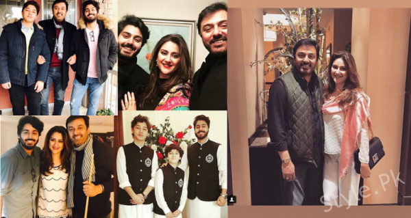 Beautiful Clicks Of Nouman Ijaz With His Wife And Family
