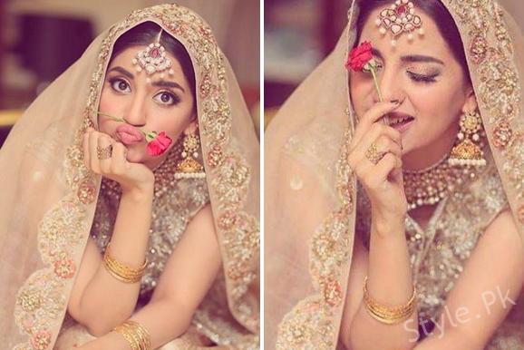 Beautiful Clicks From Latest Bridal Shoot Of Saboor Aly