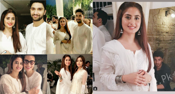 Sajal Aly and Ahad Raza Mir Spotted Together At Iftar Party