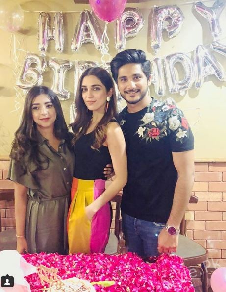 See Maya Ali got a Birthday Surprise from her Bhai and Bhabhi