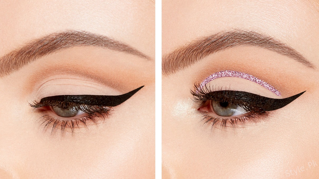 Latest Glitter And Eyeliner Makeup Ideas to follow Now - Style.Pk