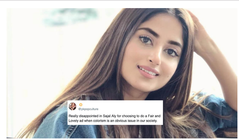 Sajal Ali Receives Hatred From Fans for Promoting Whitening Cream ...